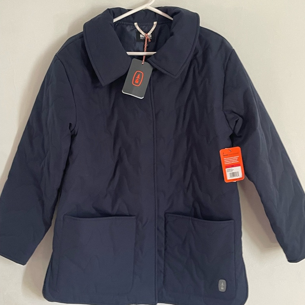 NWT BASS WOMEN Navy Quilted Jacket size XS